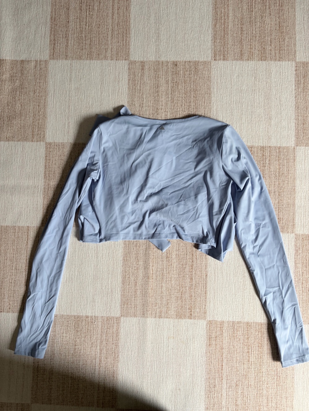 Balance (Vitality) Light Blue Long Sleeve Workout Wrap Top - Picture 4 of 4